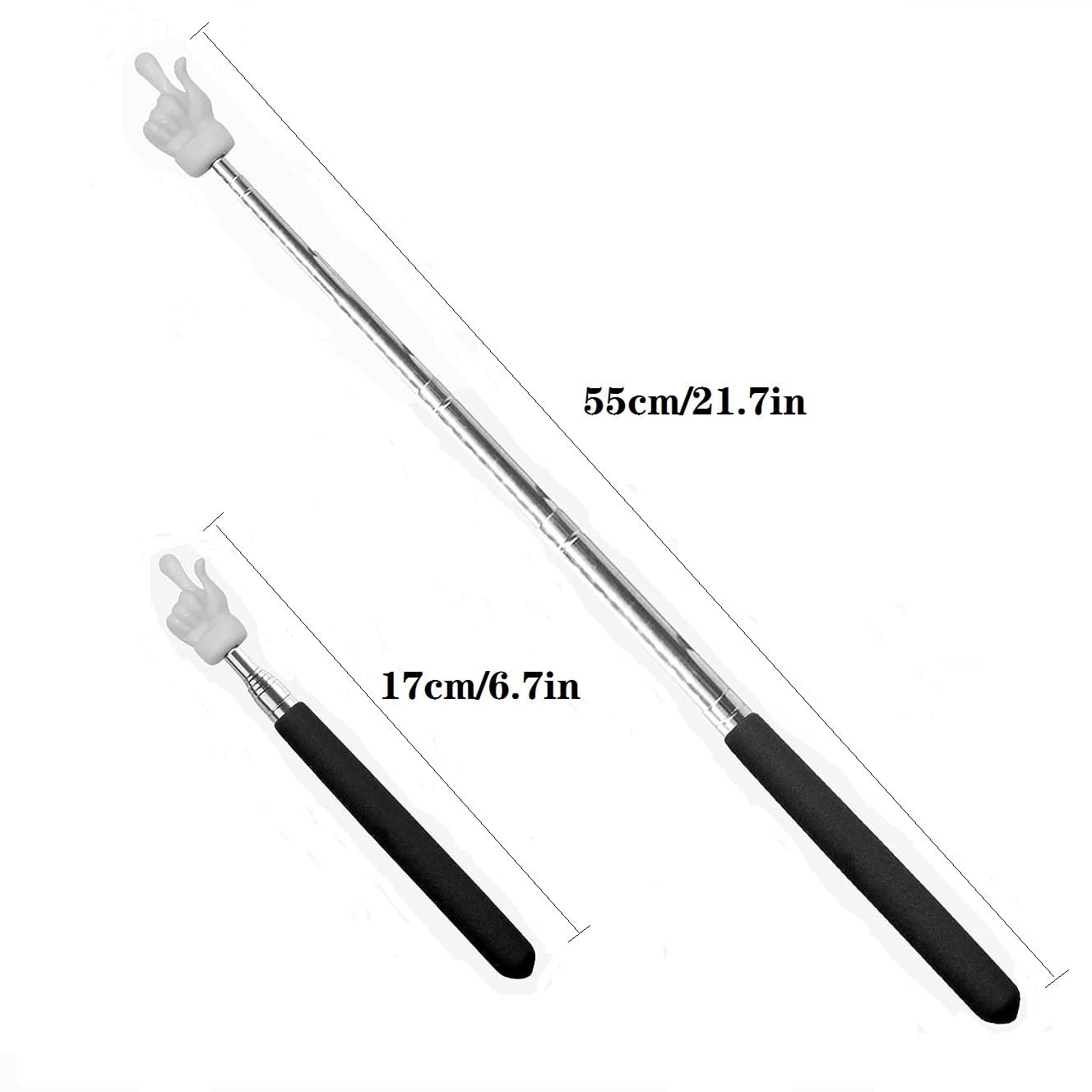 Teacher Pointer Sticks Finger,Pointer For Classroom,Telescoping Hand Pointer, Retractable Classroom Pointer Fingers For Elementa