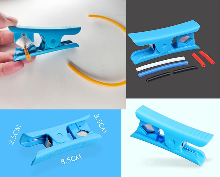 3D Printer Bowden Tube 2M, Ptfe Tube Teflon Bowden Tubing With High Grade Pc4 M6 & Pc4 M10 Pneumatic Fittings,Tube Cutter, For 1