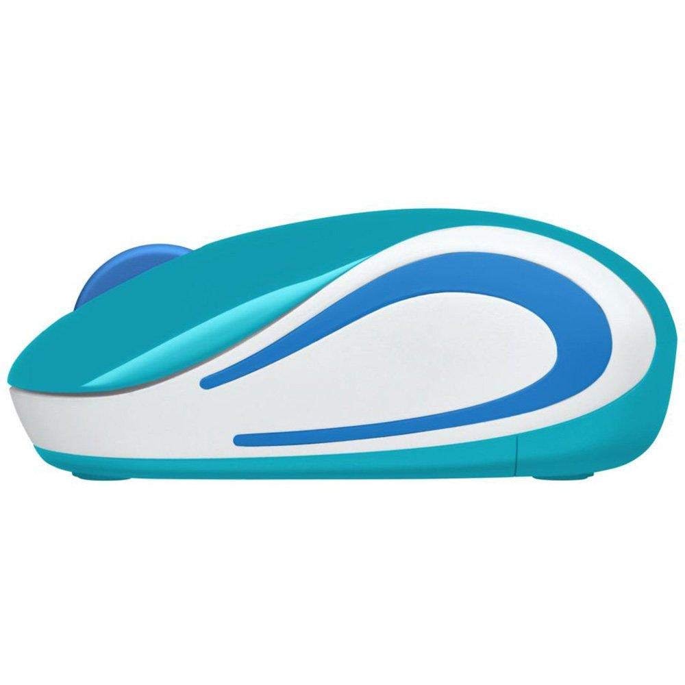 Wireless Mini Mouse M187, Pocket Sized Portable Mouse For Laptops, Teal