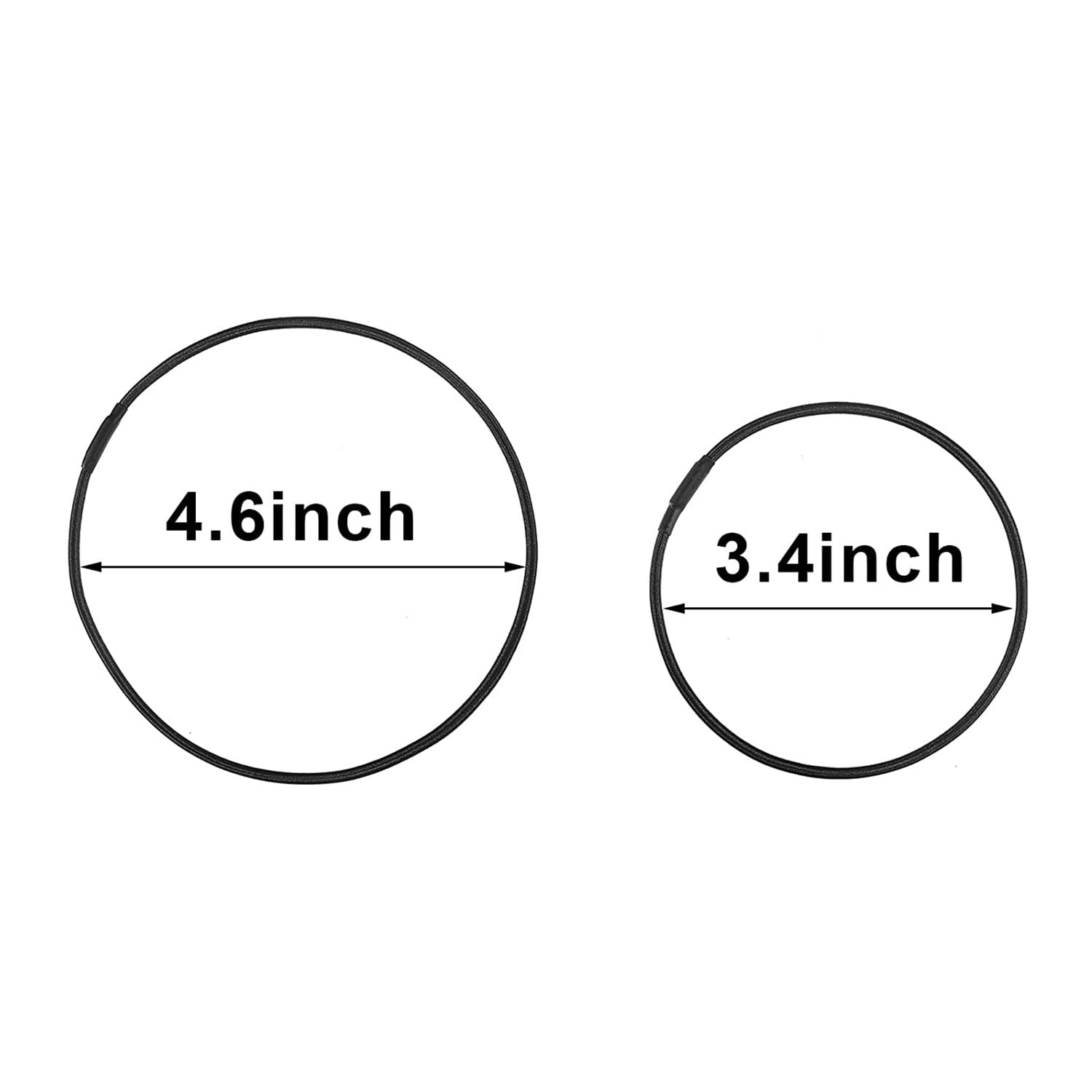 Zyamy 8Pcs Black Universal Elastic Band Replacement Microphone Shock Mount Rubber Ring Shock Mount Retainer