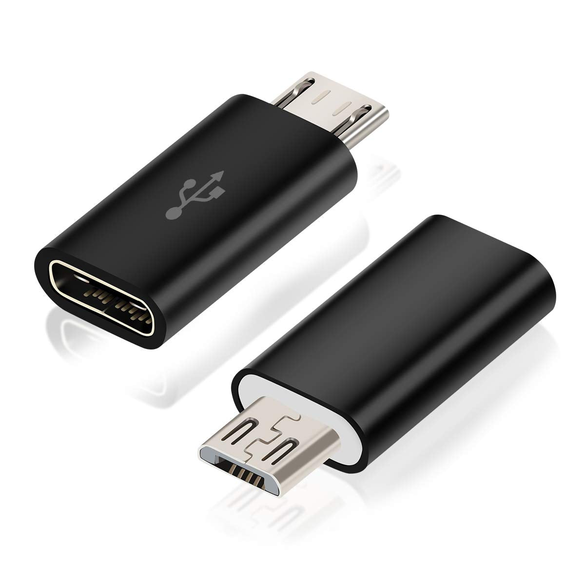 Babyelf Usb C Adapter, Type C Female To Micro Usb Male Convert Connector Support Charge & Data Sync Compatible With Galaxy S7/S7