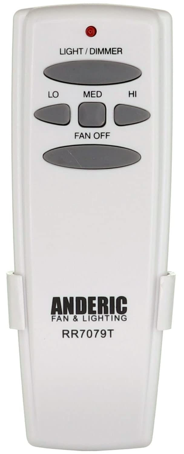 Anderic Uc7078T For Hampton Bay Ceiling Fans - Remote Control With Wall Mount Only (Receiver Not Included) - Chq7078T Chq8Bt7078
