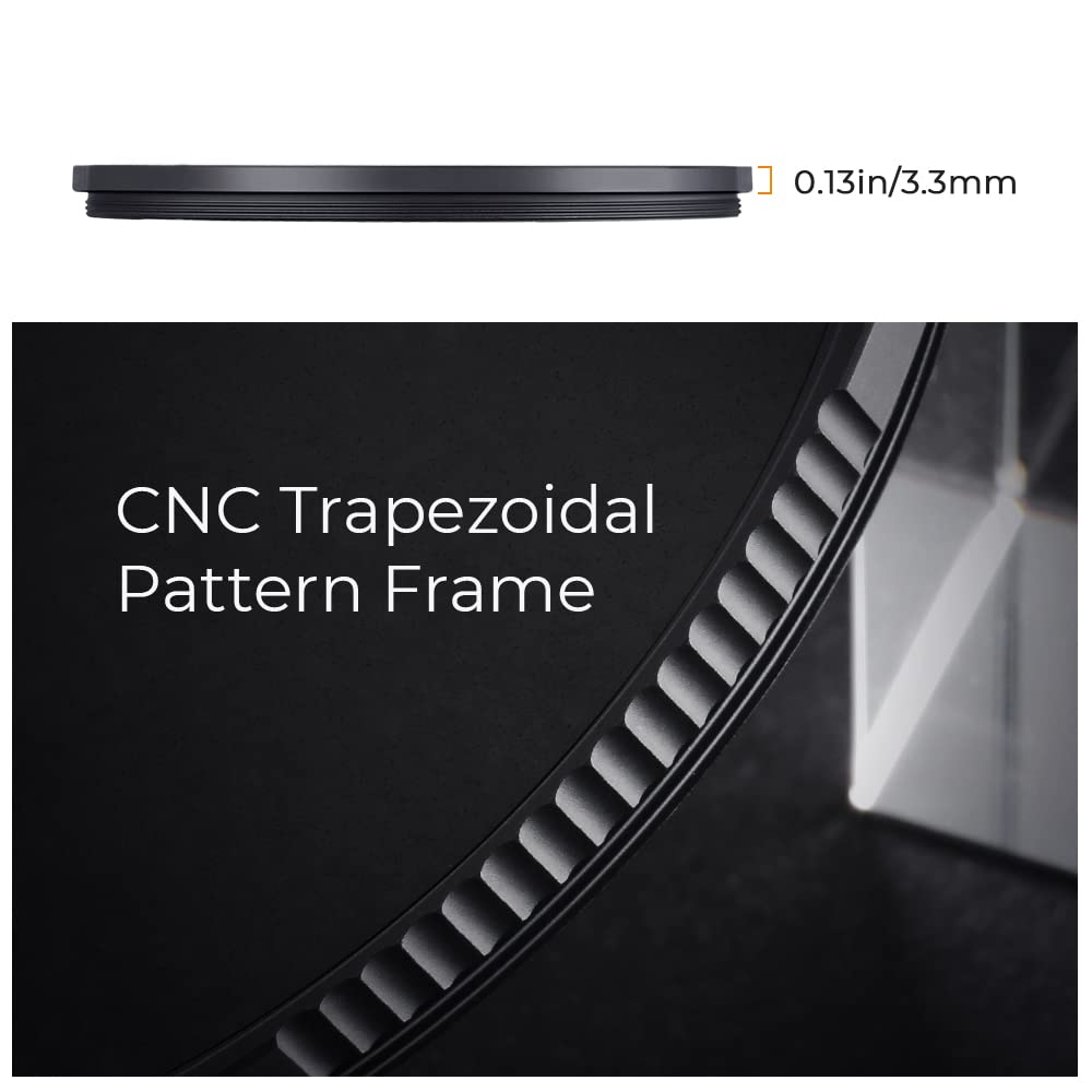 K&F Concept 49Mm Black Diffusion 1/4 Filter Mist Cinematic Effect Filter With 28 Multi Layer Coatings Waterproof/Scratch Resista