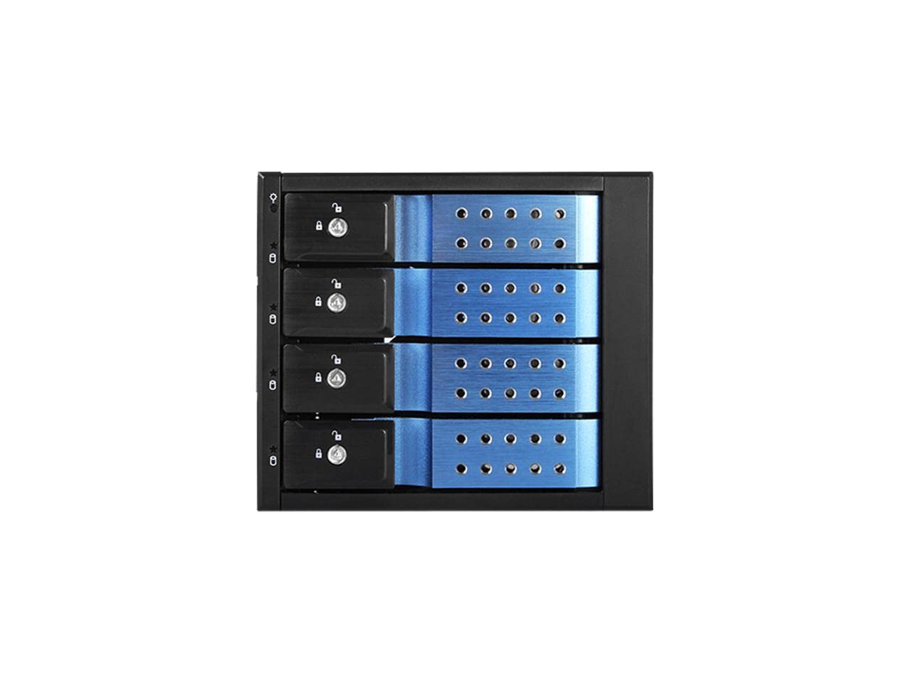 Istarusa I Star Bpn De340Hd Blue Trayless 3X 5.25 To 4X 3.5 12Gb/S Hdd Hot Swap Rack