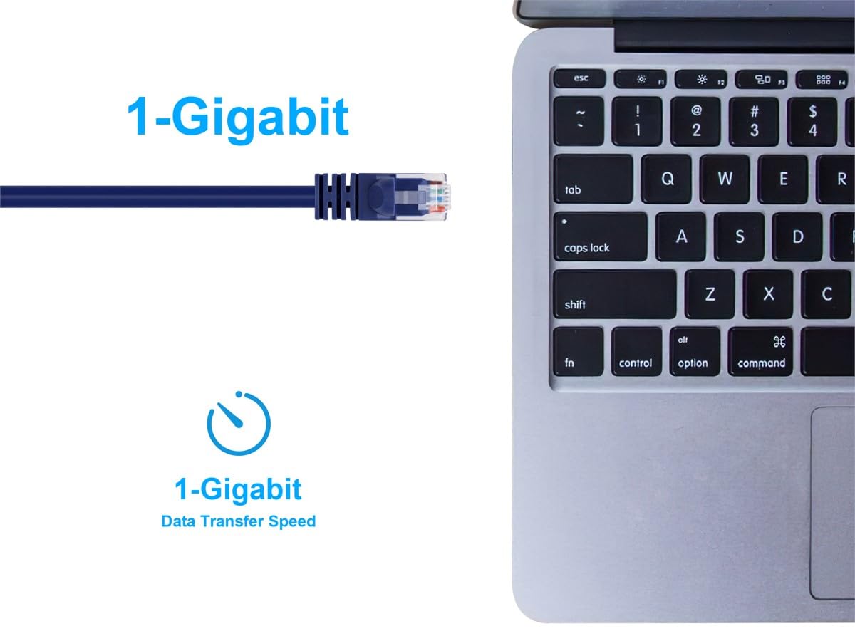 Monoprice Cat6 Ethernet Patch Cable   Snagless Rj45, Pure Bare Copper, 550Mhz, Utp, 24Awg, 2 Feet, Purple   Fullboot Series