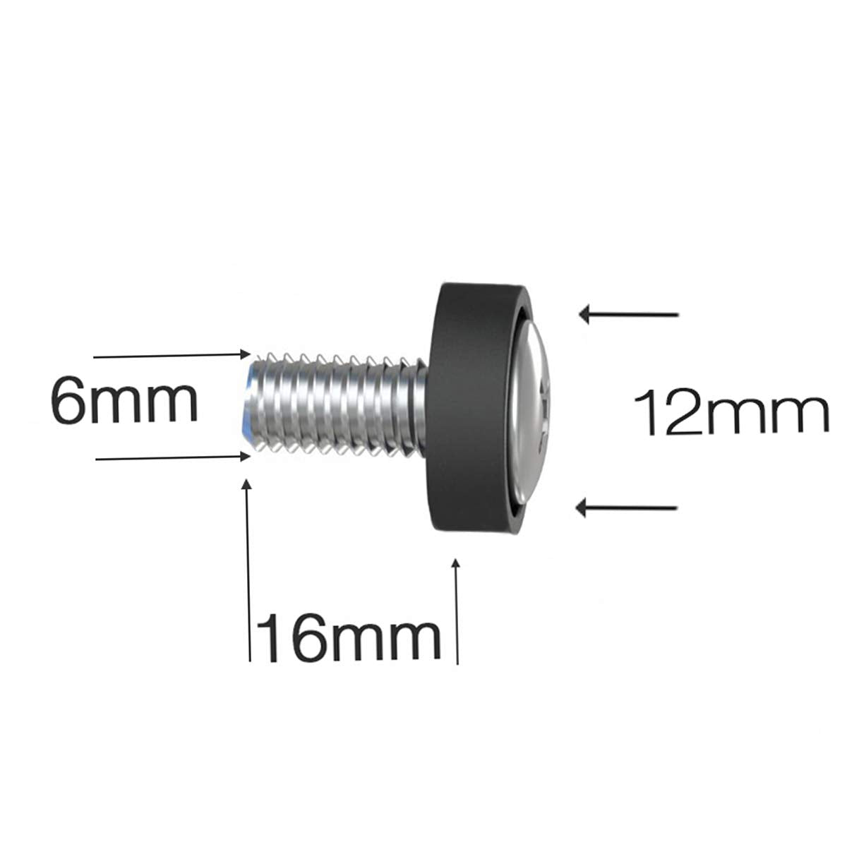 Lancher 60 Pack M6 X 16Mm Screws And Cage Nuts For 1U 2U 6U 12U Server Shelf Cabinets Rack Mount Screw Cage Nut