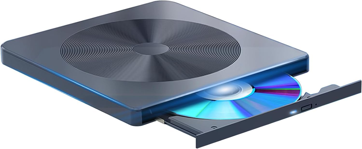 External Compatible Blu Ray Drive Player Read/Write Portable Burner, Compatible With Usb 3.0 And Type C Dvd Dvd Bd, Compatible W