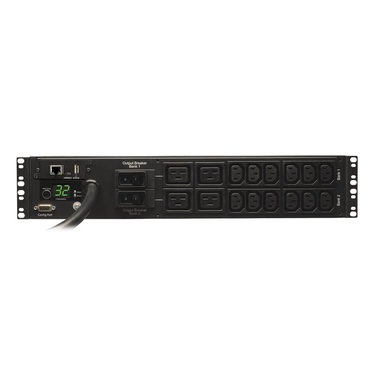 Tripp Lite Monitored Pdu, 7.4Kw Single Phase, 230V Outlets (12-C13, 4-C19), Iec-309 32A Blue, 12Ft. Cord, 2U Rack-Mount Power, T