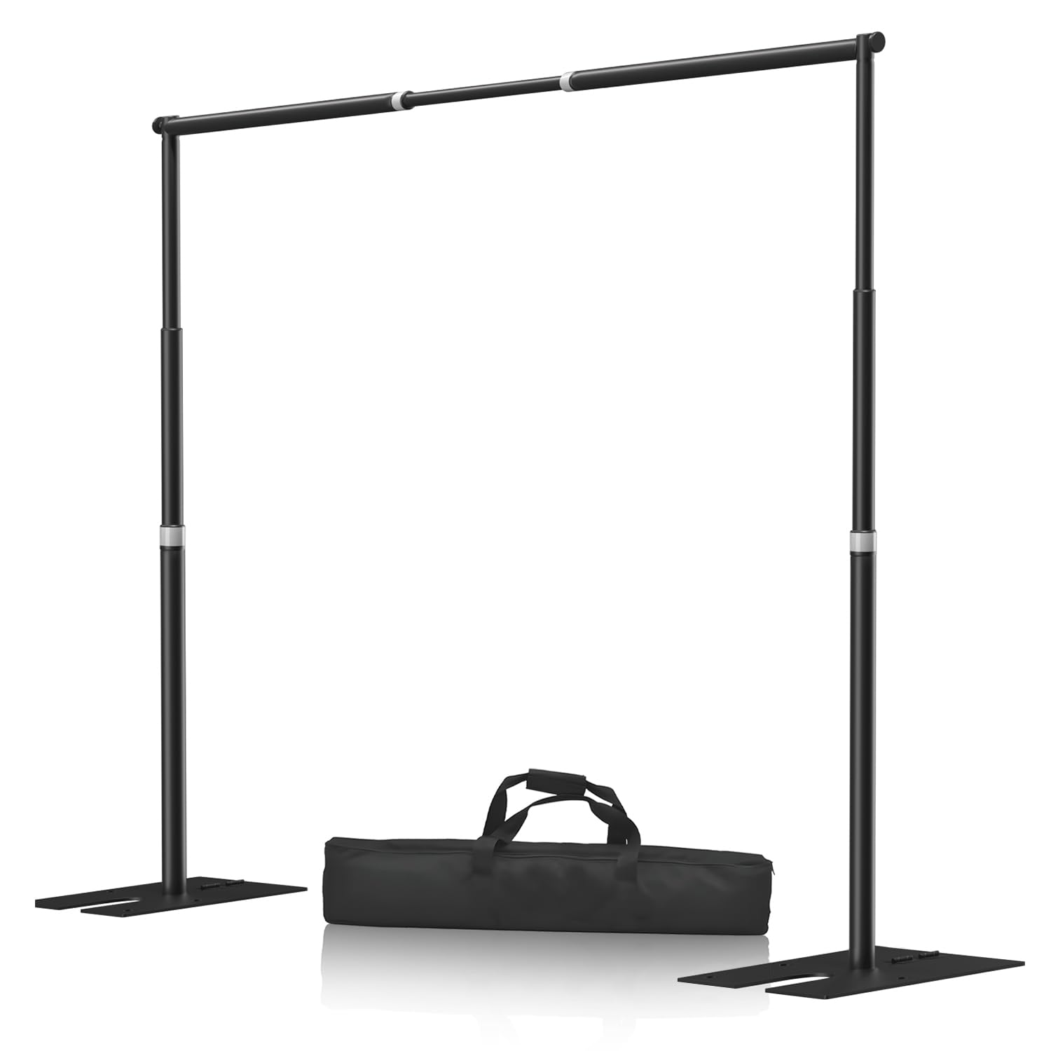 Fotoumgl 10X10Ft Heavy Duty Backdrop Stand, Adjustable Pipe And Drape Stand Kit With Metal Steel Flat Base, Large Extendable Stu