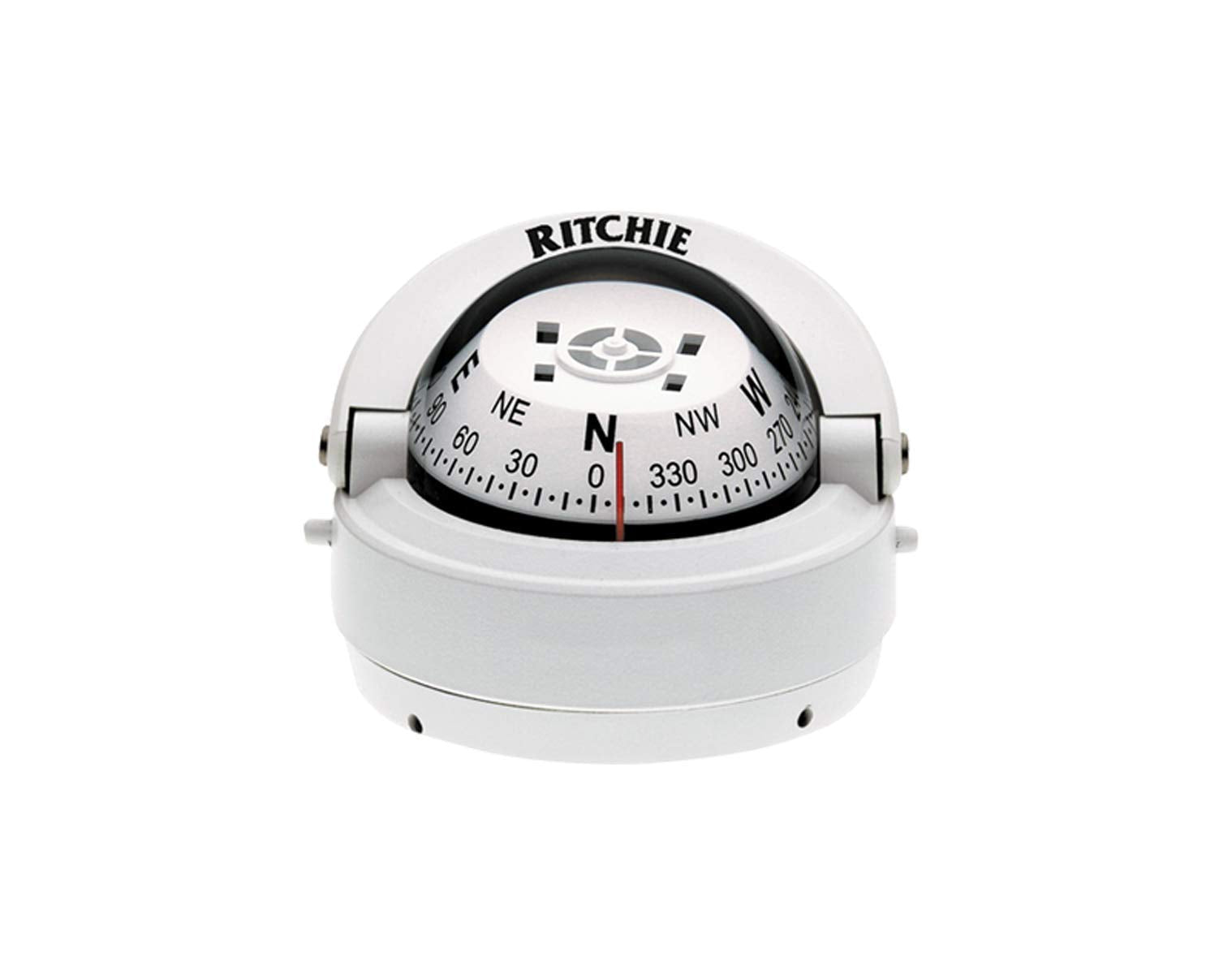 Ritchie Navigation Compass, Surface Mount, 2.75'' Dial, Wht.