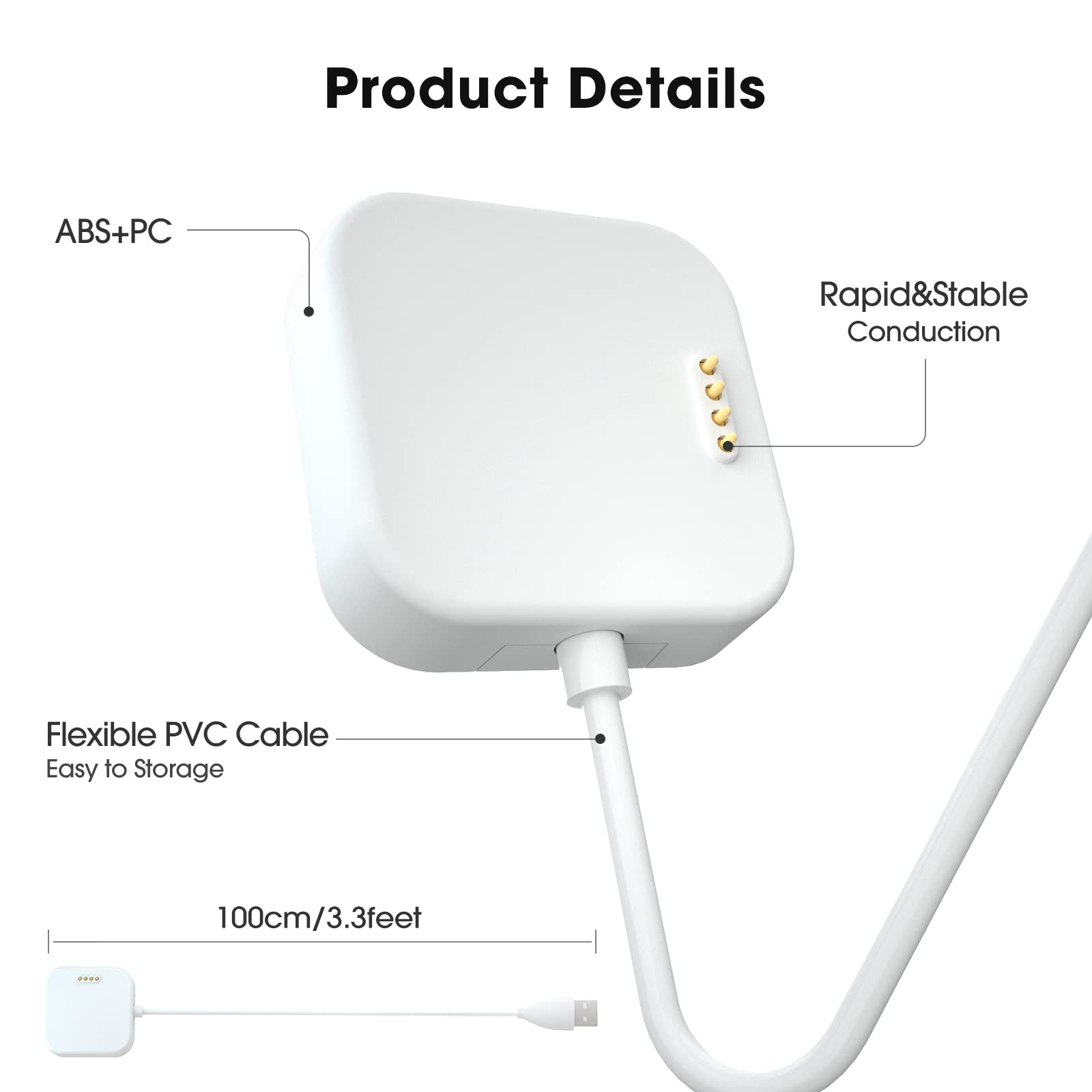 Simplethings For Syncup Kids Watch Charger (White)