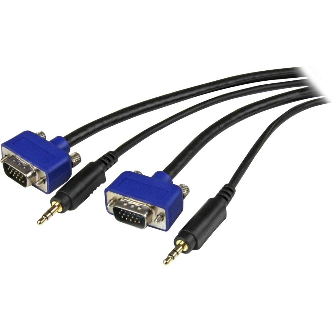 Startech.Com 6 Ft. (1.8 M) Vga Cable With Audio   Hd15 Vga With Audio   Coaxial High Resolution   Male/Male   Vga Monitor Cable