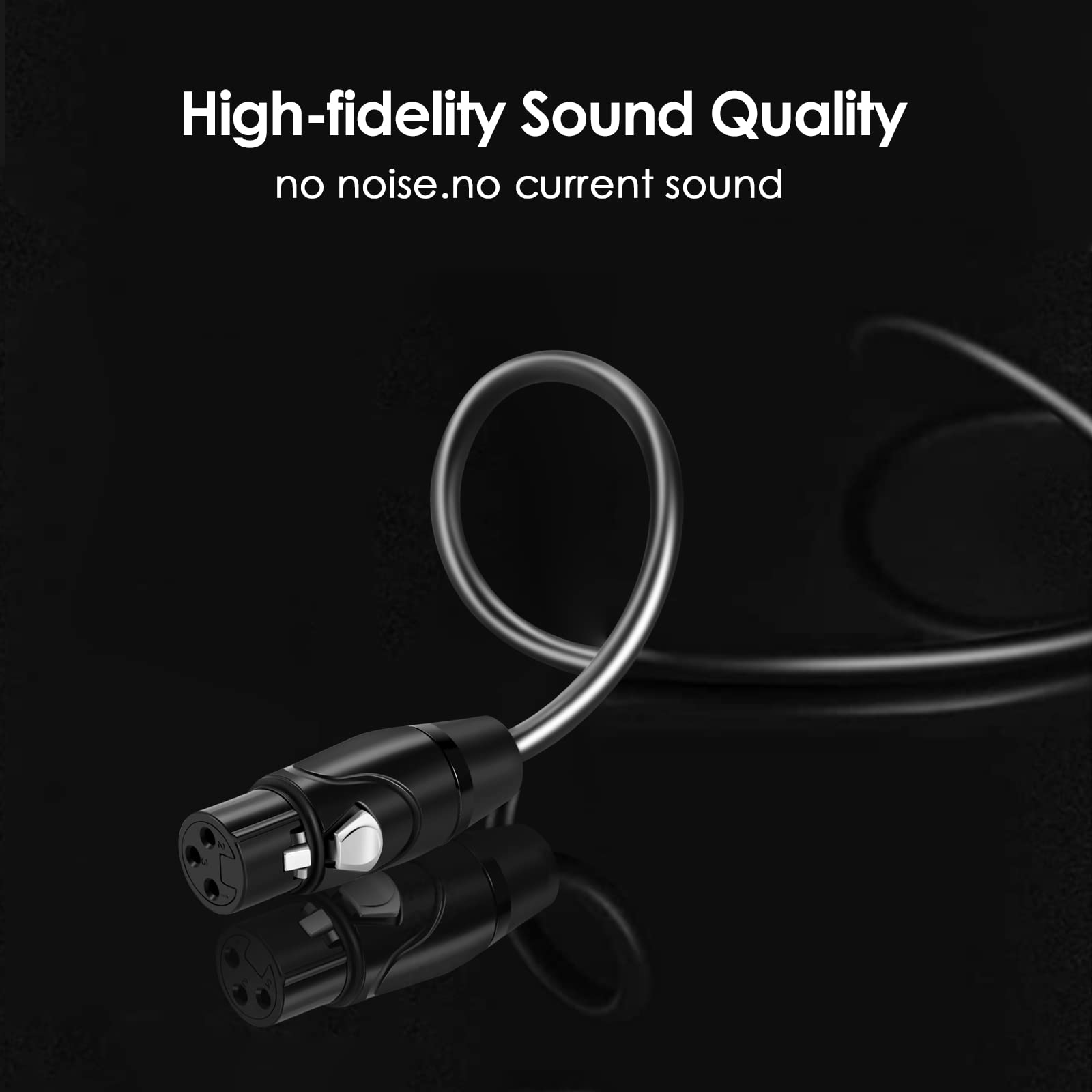 Twozoh Xlr Female To 1/4 Inch (6.35Mm) Trs Cable, Quarter Inch Jack Balanced To Xlr Microphone Cable 3.3Ft (Profesional/Hifi)