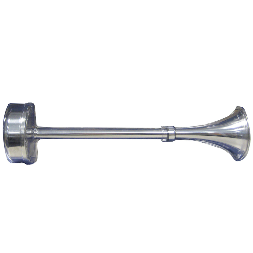Schmitt Marine Standard Single Trumpet Horn - 12V - Stainless Exterior,WBAUVA001344279
