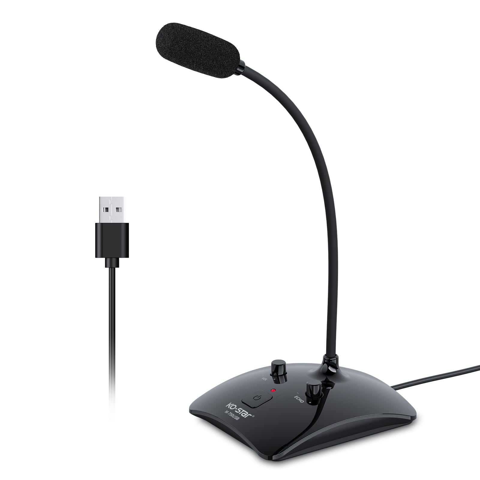 Mini Usb Microphone For Pc,Omnidirectional Desktop Microphone For Pc With Led Indicator ,Adjust Mic Microphone For Pc With Mute 