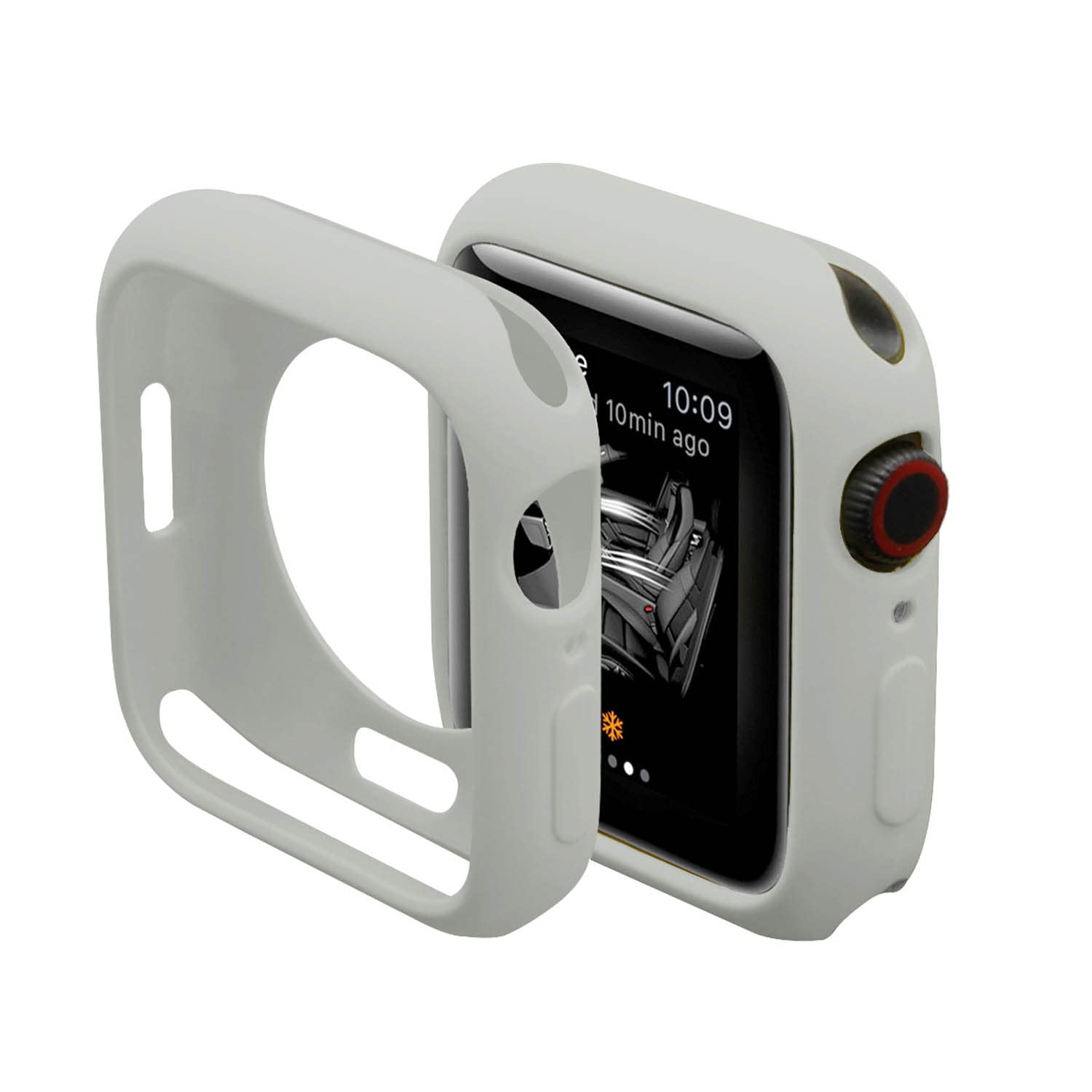 Hontao Ultra Thin Soft Tpu Shockproof Bumper Case For Iwatch Apple Watch Series 9/8/7 Fog 41Mm