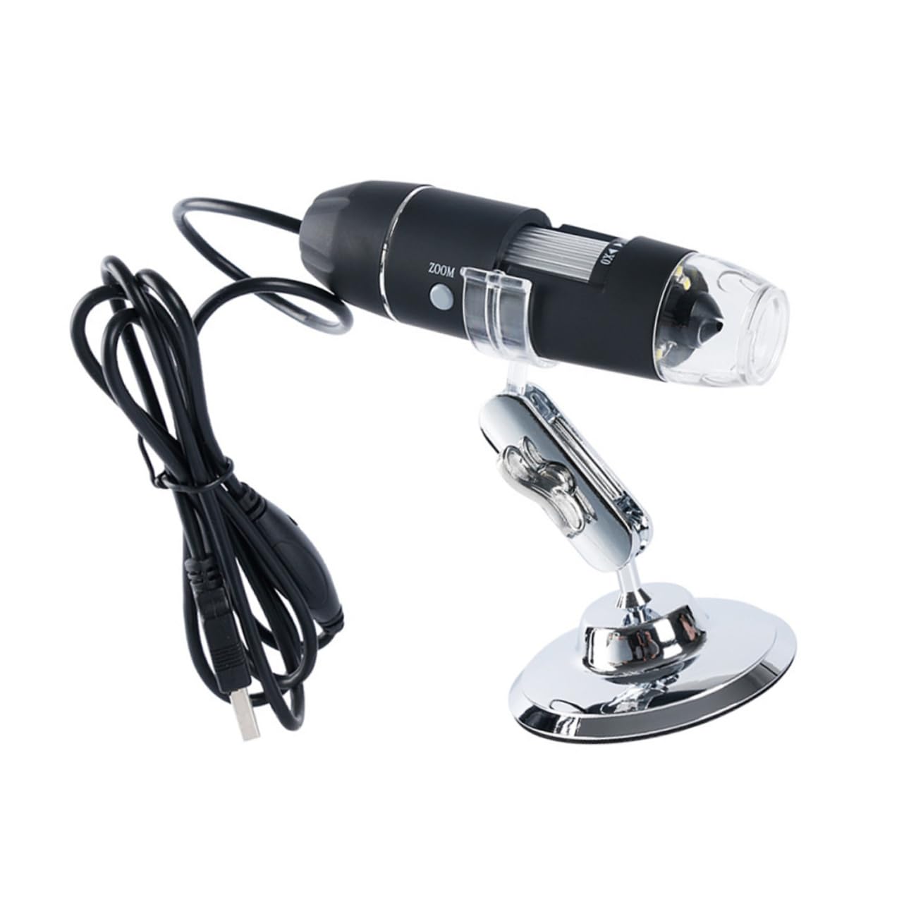 Hemobllo Digital Microscope 1600x 8 Led Magnifier for Phone Camera Handheld Scope High Resolution Compatible with All