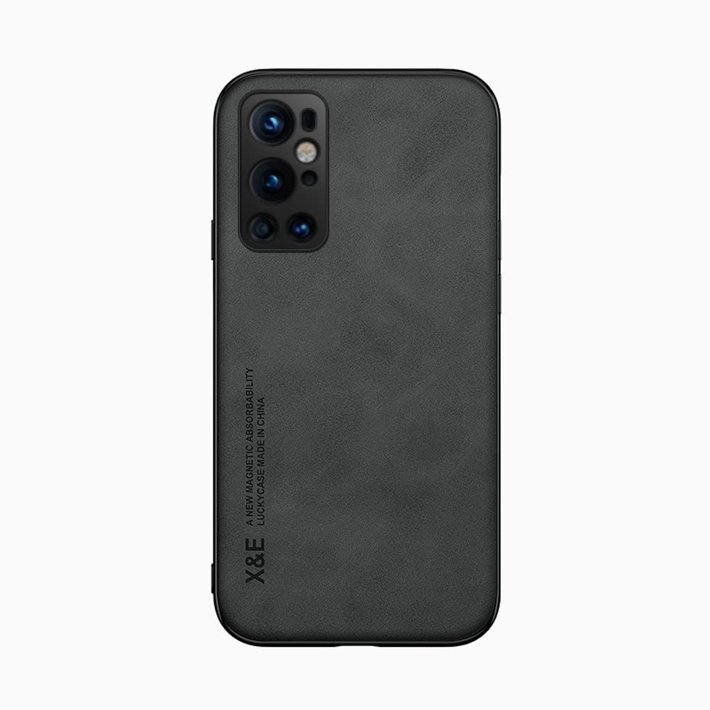 Kepuch Silklike Case For Oneplus 9 Pro   Cover Bumper Built In Metal Plate For Oneplus 9 Pro   Black