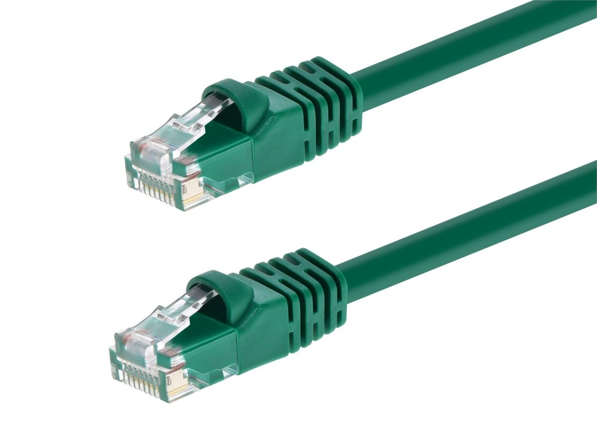 Monoprice 50Ft 24Awg Cat6 550Mhz Utp Ethernet Bare Copper Network Cable   Green