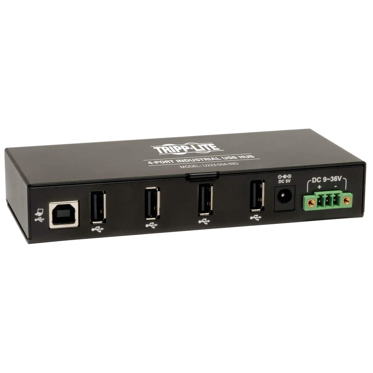 Tripp Lite 4 Port Rugged Industrial Usb 2.0 Hi Speed Hub W 15Kv Esd Immunity And Metal Case, Mountable(U223 004 Ind)