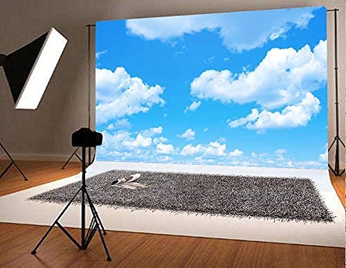 Gya 7X5Ft Blue Sky White Clouds Photo Background Sunshine Sky Clouds Theme Photography Backdrop Adventure Travel Booth Wedding P