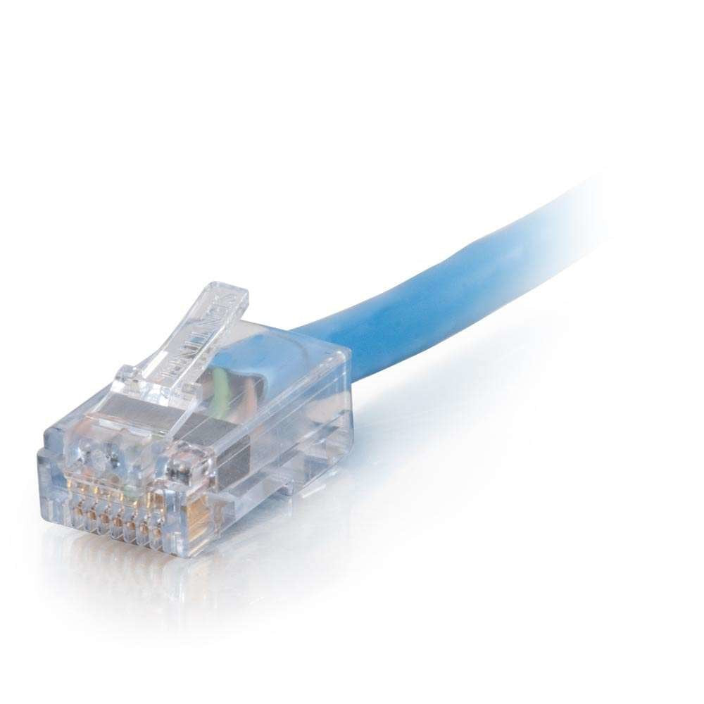 C2G 04086 Cat6 Non Booted Unshielded (Utp) Network Patch Cable   Patch Cable   Rj 45 (M)   Rj 45 (M)   2 Ft   Utp   Cat 6   Blue