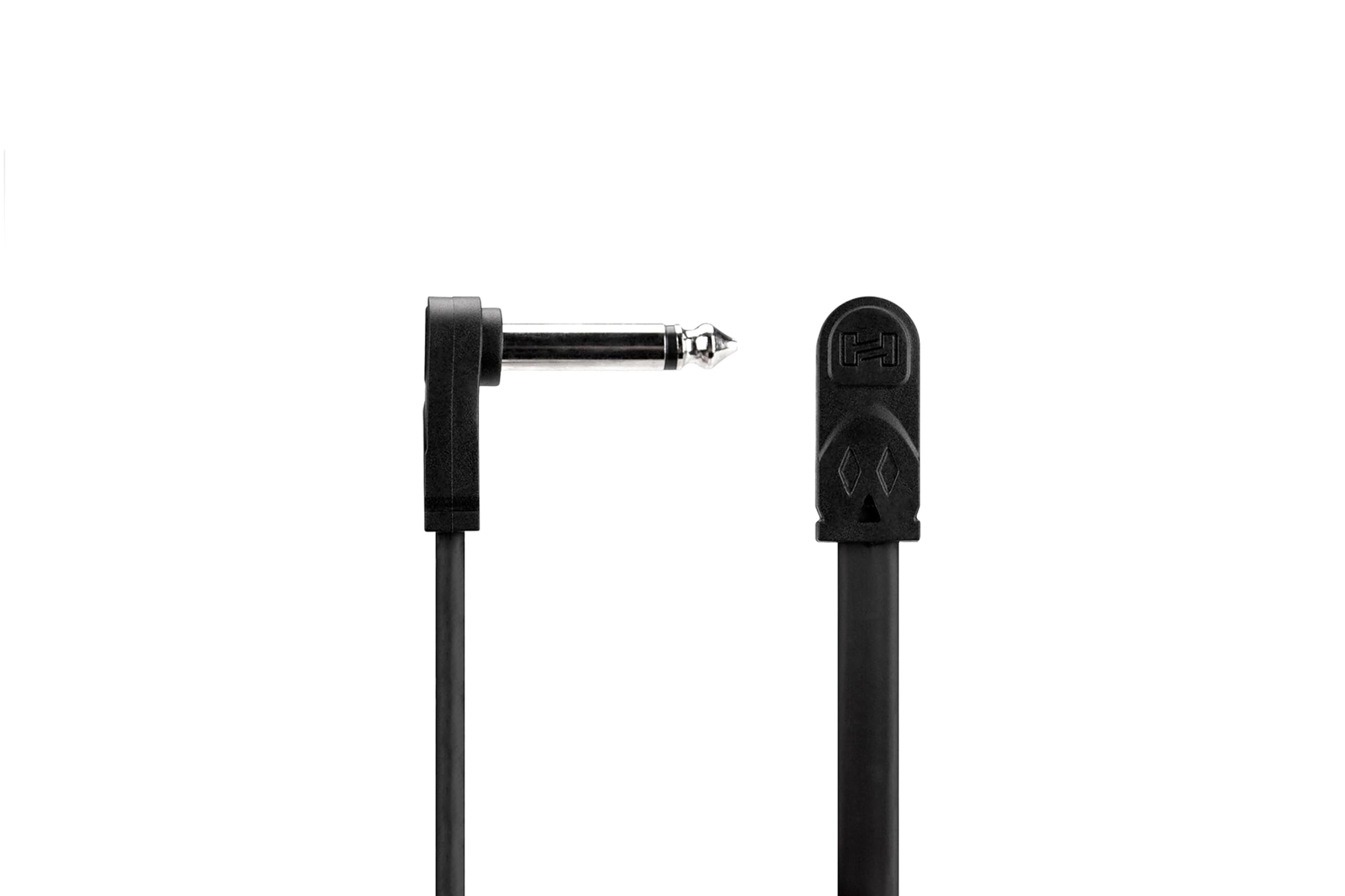 Hosa 6 Pack -Flat Guitar Patch Cable, Molded Low-Profile Right-Angle To Same, 6 In, 6 Pc