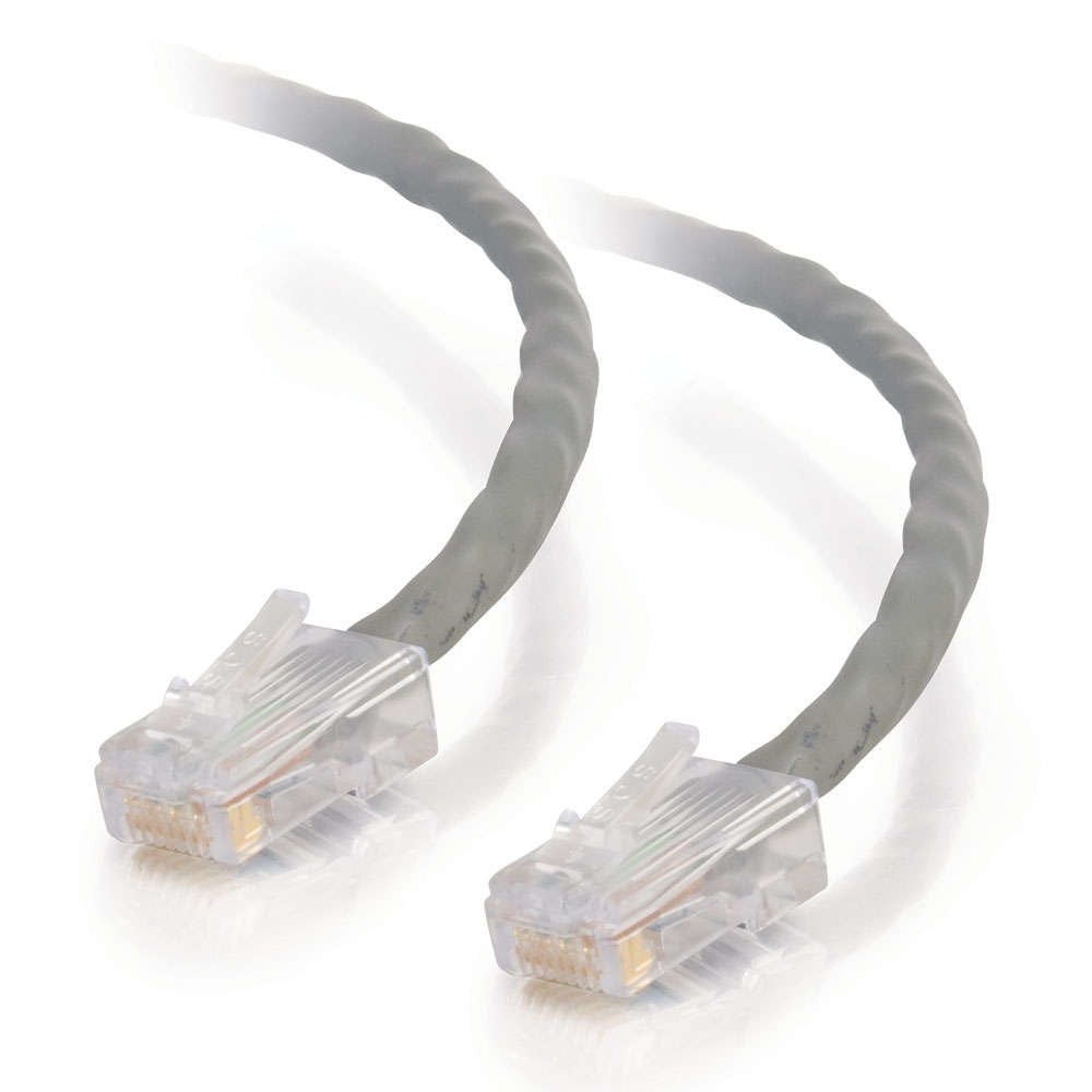 C2G/Cables To Go 22835 Cat5E Snagless Utp Unshielded Network Patch Cable, Gray (20 Feet/60.9 Meters)