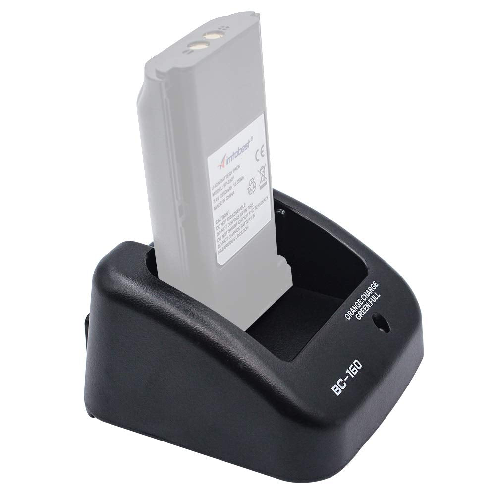 Aimtobest Bc 160 Charger Compatible For Icom Radio Ic A14 Ic F14 Ic F24 Ic F33Gs Ic F33Gt Ic F3011 Ic F4011 Ic F3161 Ic F4161 Bp 232N Bp 232H (Not Fit For Icom Ic A16 Radio)