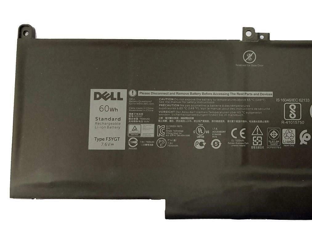 New Genuine Dell Laitutde 7480 60Wh 7.6V Battery 02X39G 2X39G