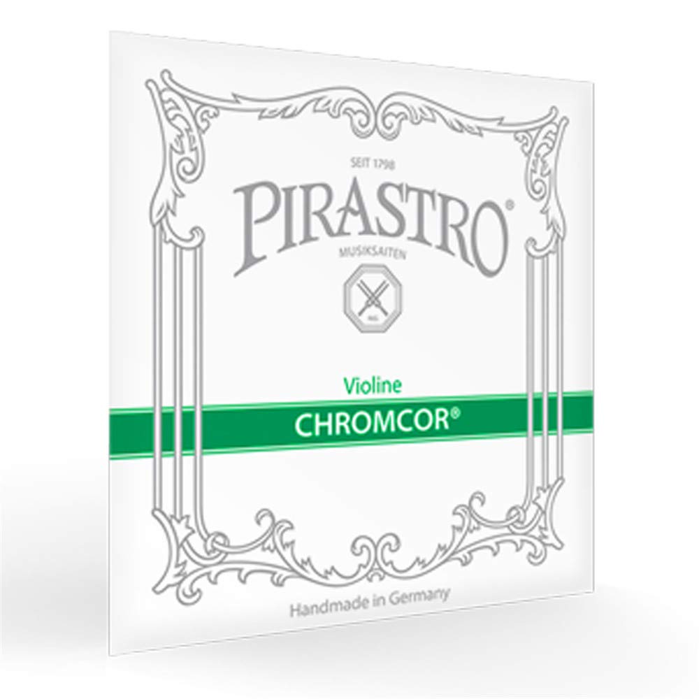 Chromcor (Pirastro) Violin Strings, Medium Gauge, Full Set, 4/4, Steel Core   Ball End