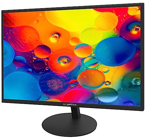 Sceptre E275W 19203R 27 Inch1080P Led Monitor 99% Srgb 2X Hdmi Vga Build In Speakers, Machine Black (E275W 19203R Series)