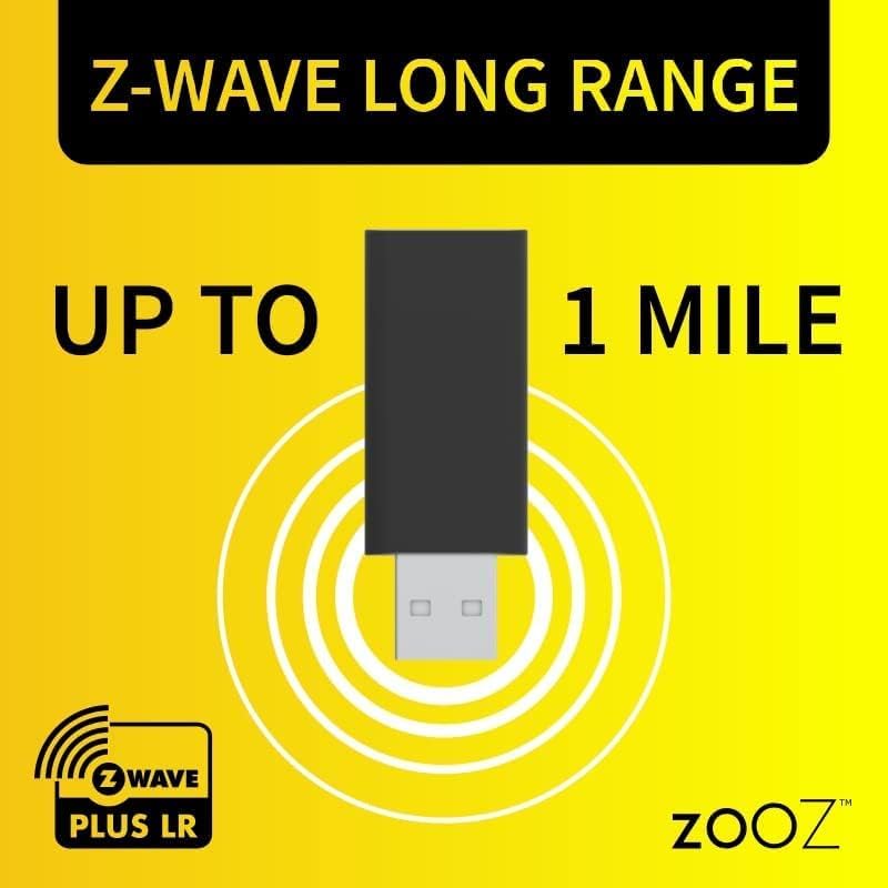 Zooz 800 Series Z Wave Long Range S2 Usb Stick Zst39 Lr, Great For Diy Smart Home (Use With Home Assistant Or Homeseer Software)
