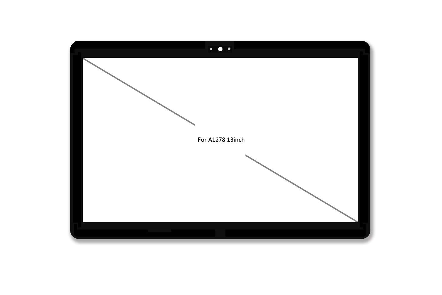 Willhom Lcd Glass Cover Replacement For Macbook Pro 13' Unibody A1278 (Mid 2009 Mid 2012)