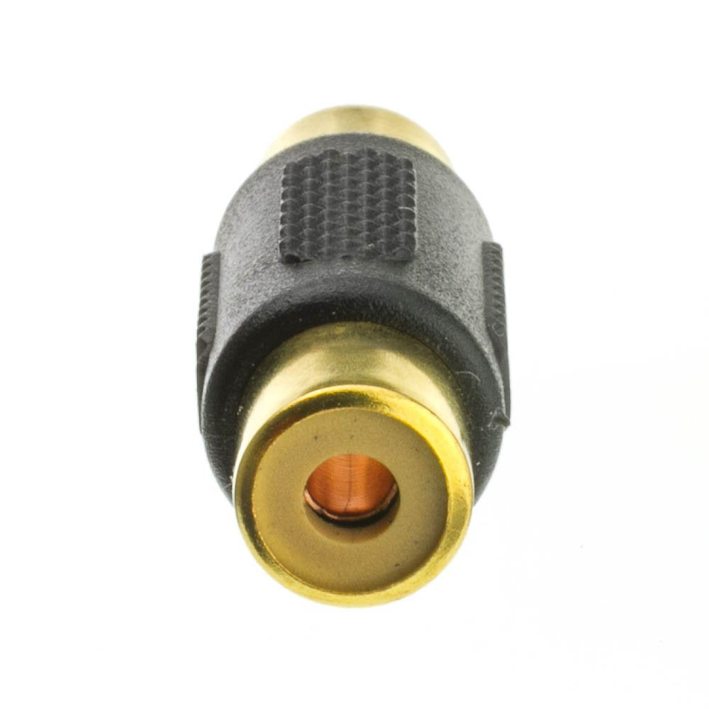 Cablewholesale Gold Plated Rca Female To Rca Female Coupler Connector With Extra Grip And Insulation