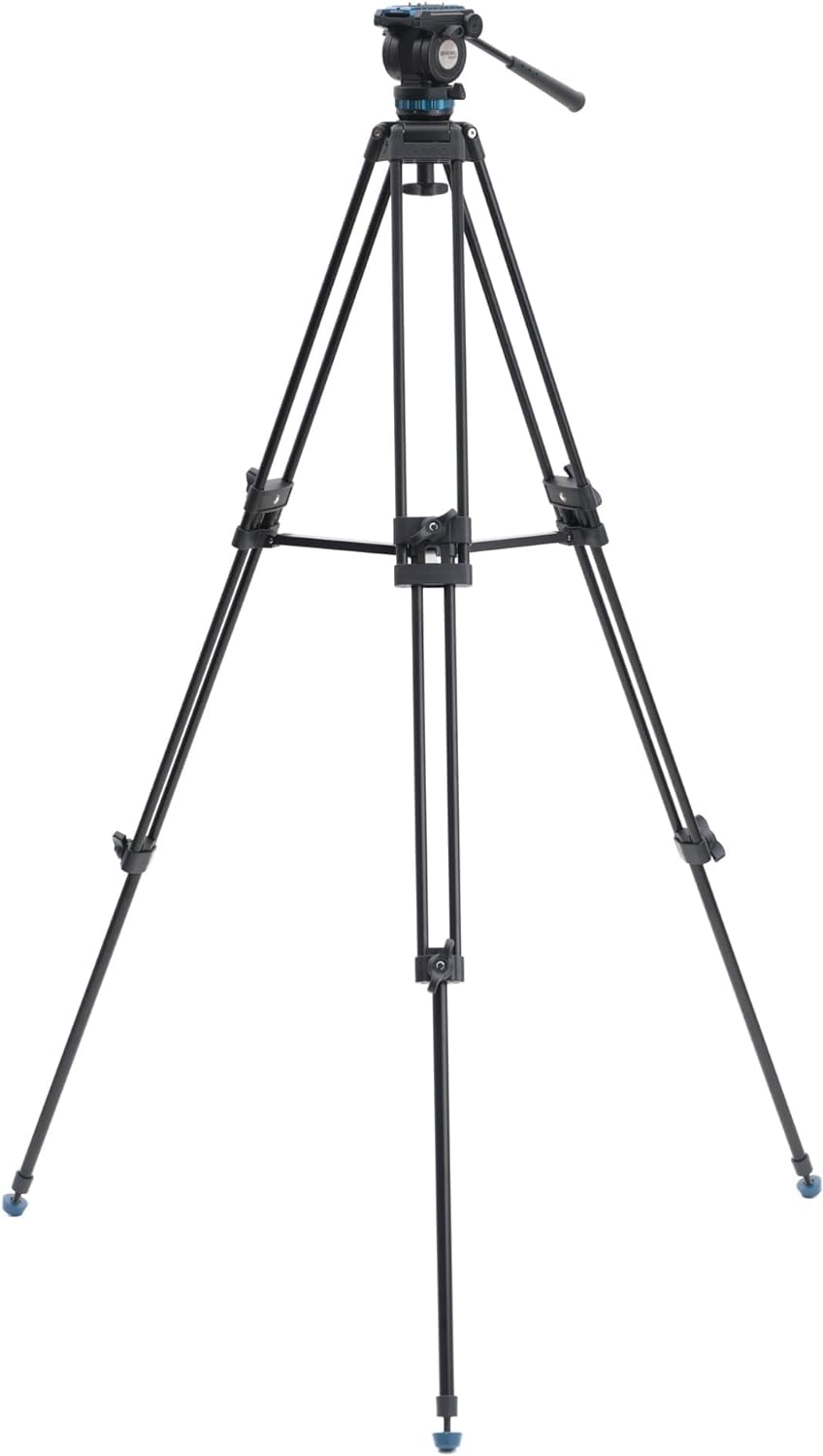 Benro Kh25Pc Video Tripod With Head, 15Lb Payload, Continuous Pan Drag, Anti-Rotation Camera Plate (Kh25Pc)