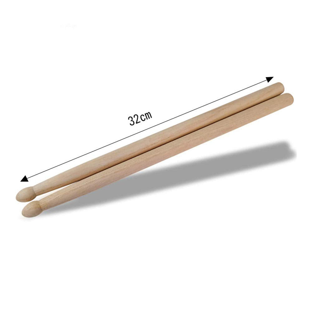 3 Pairs Of (6Pcs) Wooden Drum Sticks Hard Maple Drumsticks Accessories Percussion Instruments Kids/Student/Beginners Wood Tip Ma