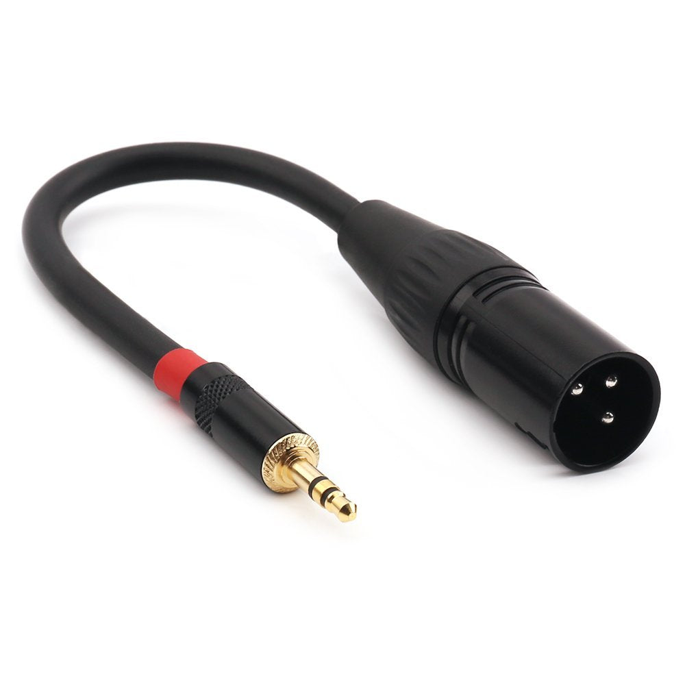 Nanyi 3.5Mm (1/8 Inch) Trs Stereo Male To Xlr Male Interconnect Audio Microphone Cable, Suitable For Ipod, Mobile Phone, Active