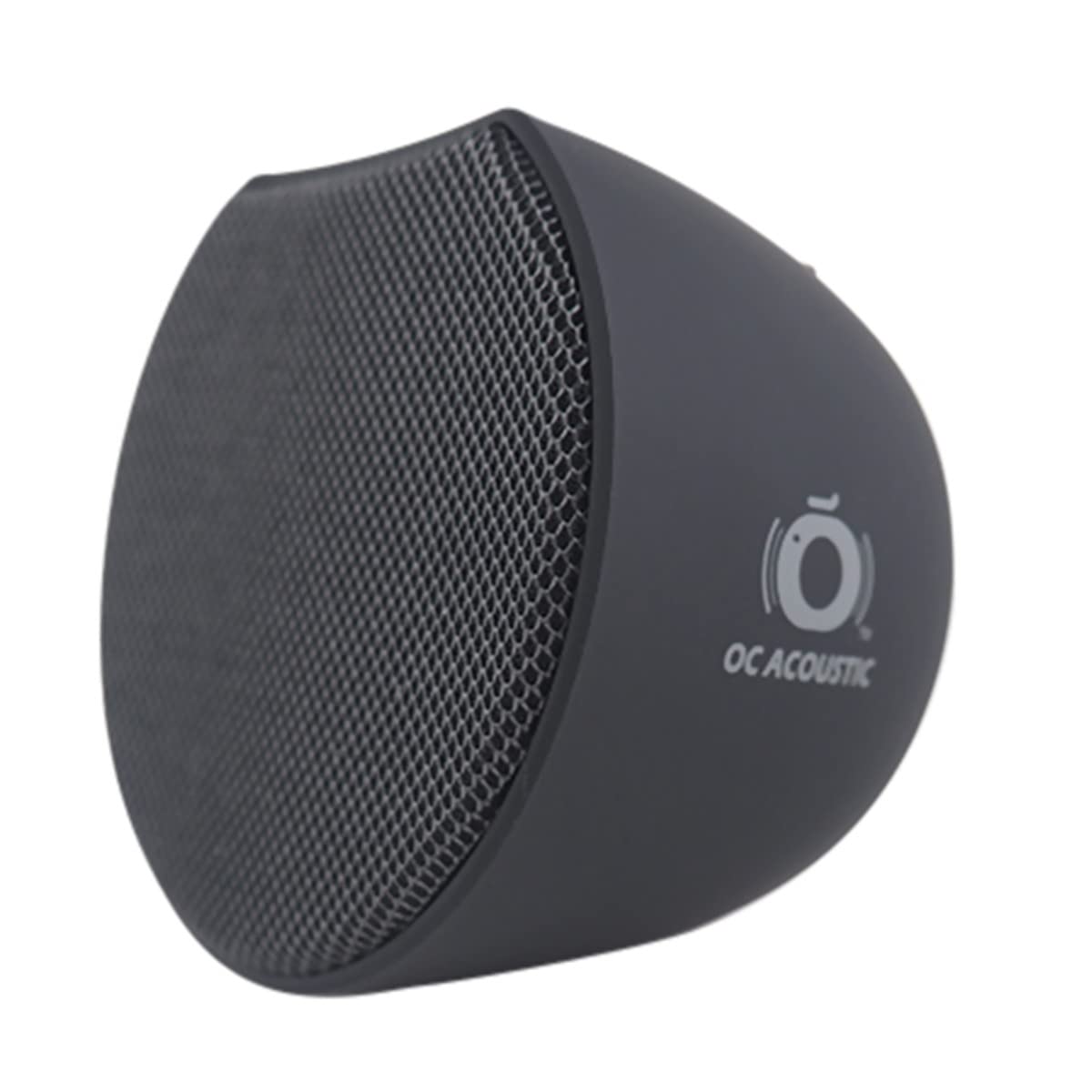 OC Acoustic Newport Plugin Outlet Speaker with Bluetooth 5.1 and Builtin USB TypeA Charging Port (Charcoal Gray/Black)