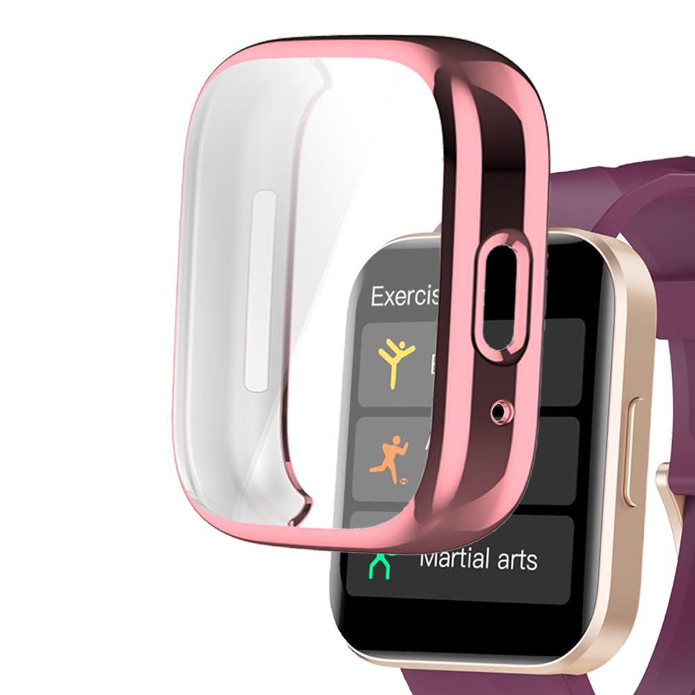 Smaate Watch Cases Compatible With Ruimen D1 1.85    Smart Watch, Tpu Case With Screen Protector, Protecting Watch Body & Screen