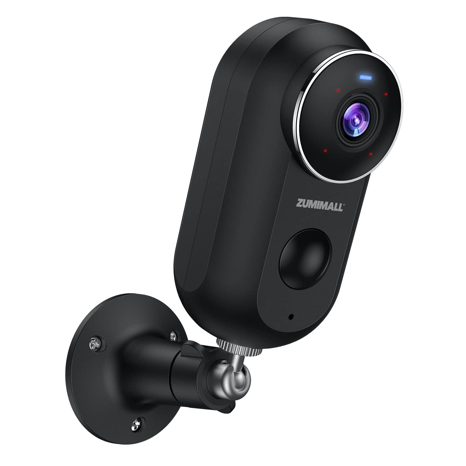 Zumimall Outdoor Security Cameras, 2K Fhd Battery Powered Wireless Indoor Surveillance Camera With Siren, Night Vision, Pir Motion Detection, Free Cloud Storage, Ip66 Waterproof, 2.4G Wifi (No 5G)