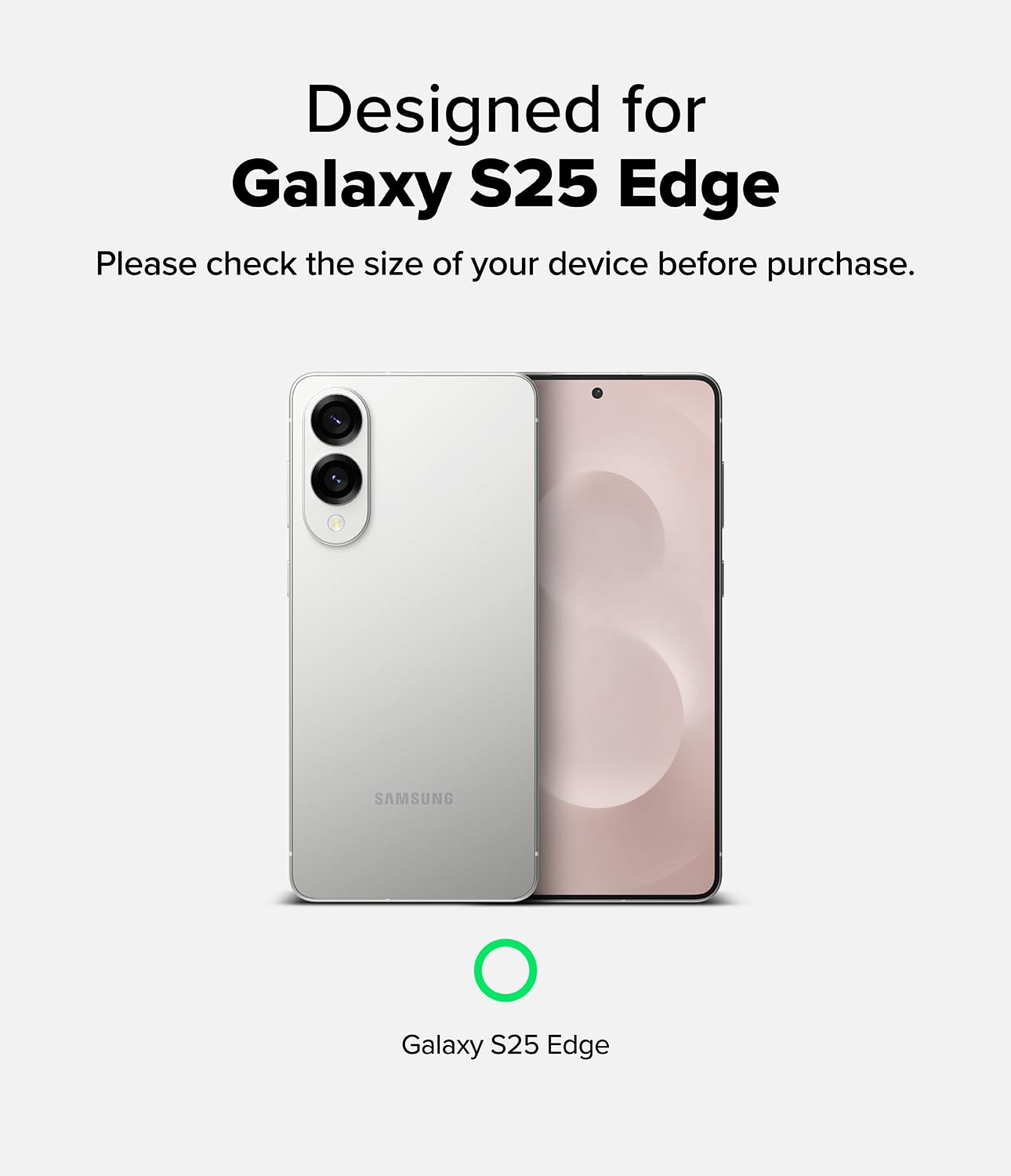 Ringke Fusion [Oil & Dirt Resistant] Compatible With Samsung Galaxy S25 Edge Case, Slim Phone Cover For Women, Men, Anti-Fingerp