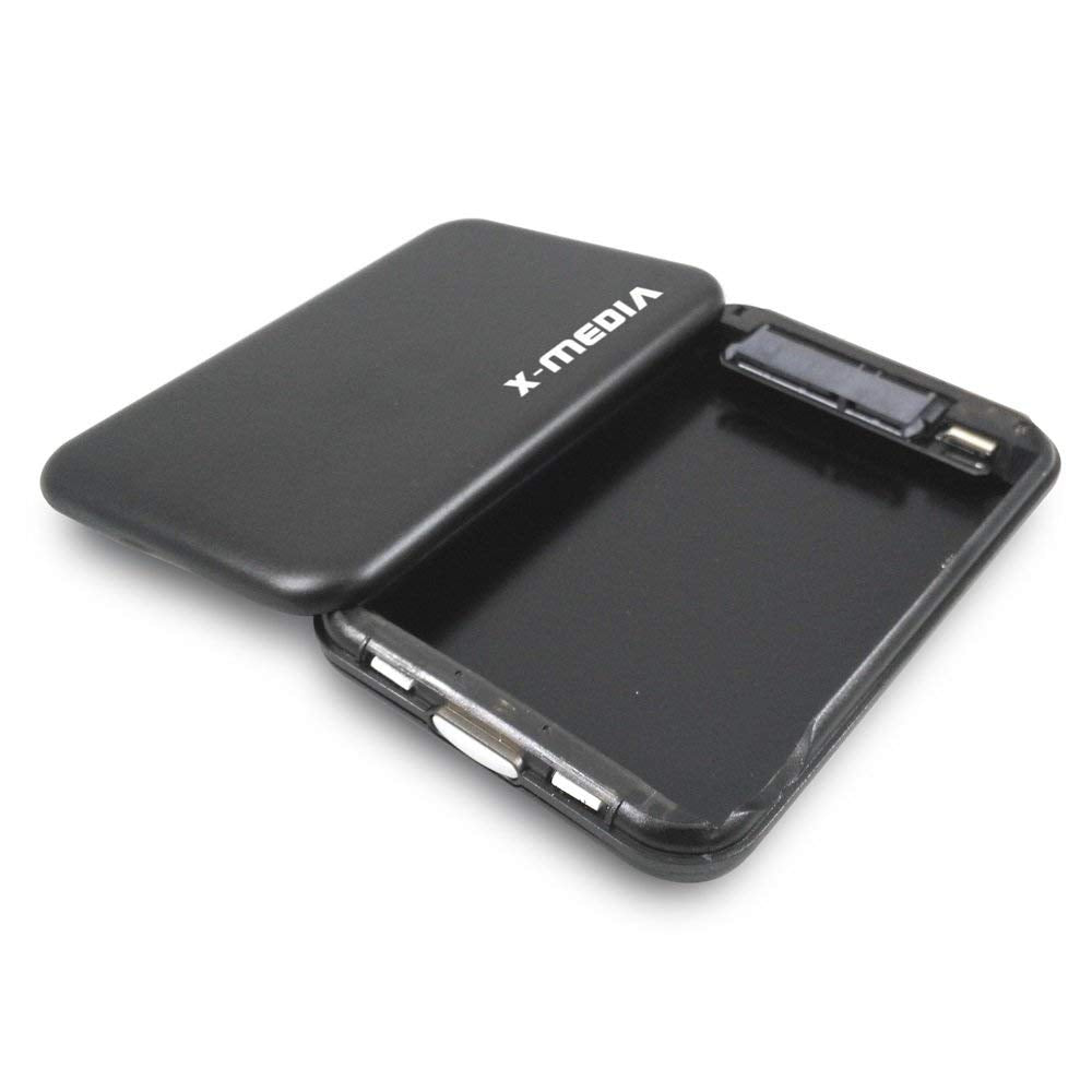 X Media 2.5 Inch Tool Free Usb 3.0 Sata Aluminum Hard Disk Drive Hdd External Enclosure Case [Xm En2251U3 Bk]