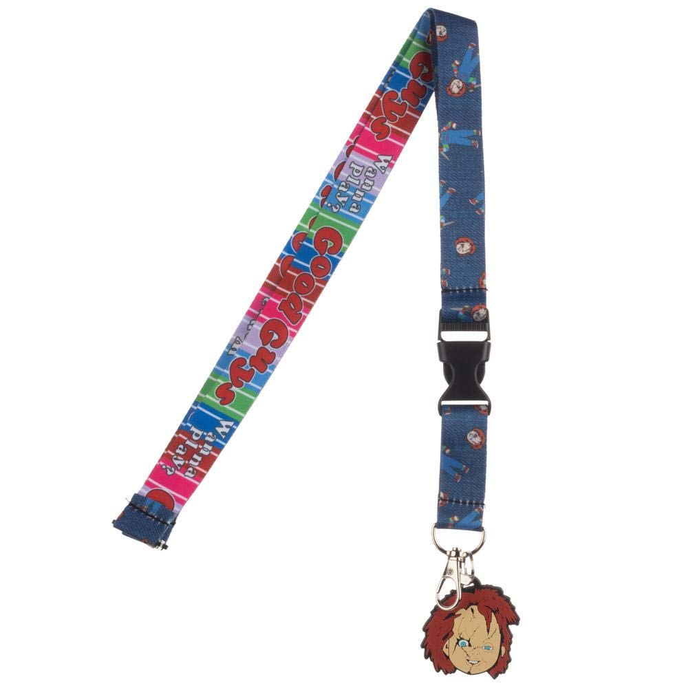 Chucky Horror Movie Lanyard And Charm Accessory