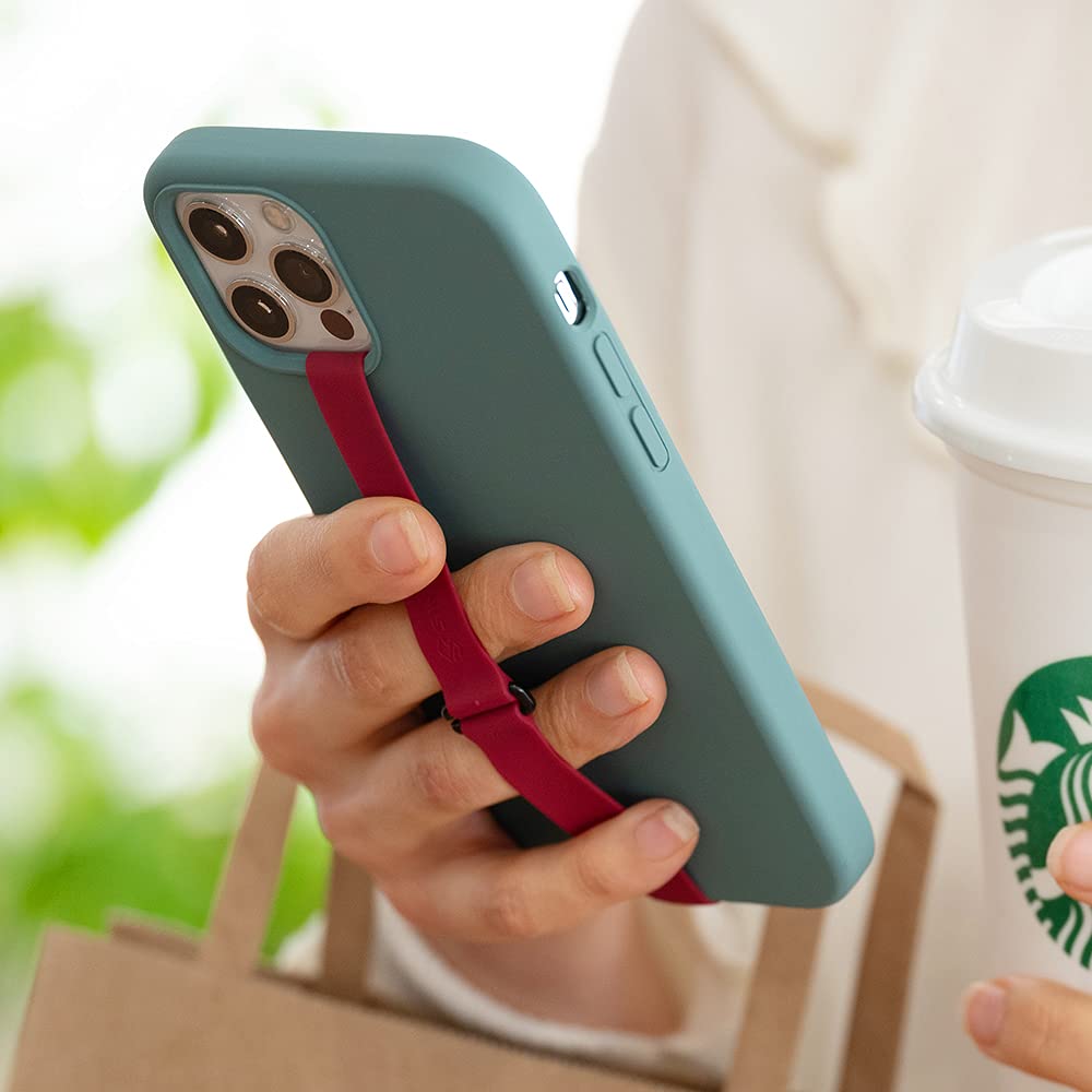 C Shaped Clip Finger Phone Grip, Sinjimoru Silicone Cell Phone Strap For Phone Case With Clip As Phone Loop Holder For Iphone Ca