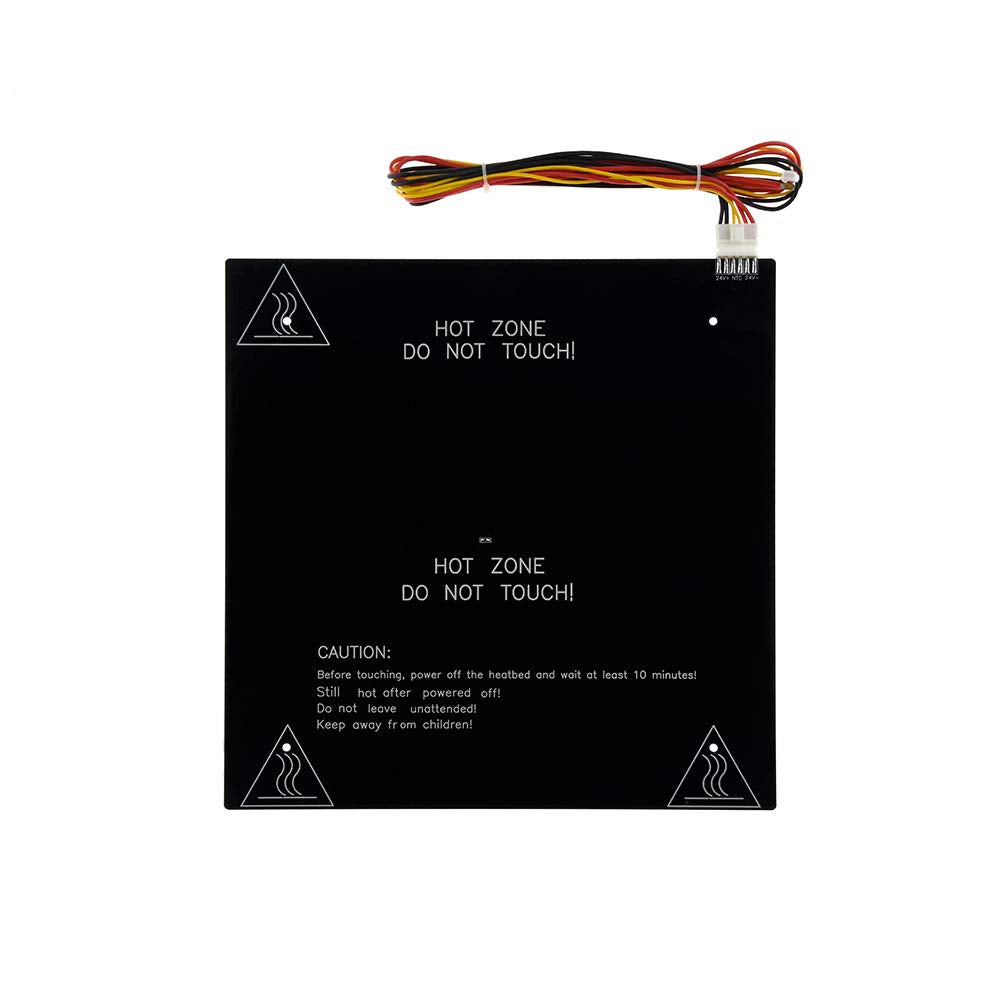 310X310Mm Cr10 Aluminum Heatbed 24V Hotbed 3Mm Thickness Heated Bed Wholes For Creality Cr 10 3D Printer With Power Wire Kit