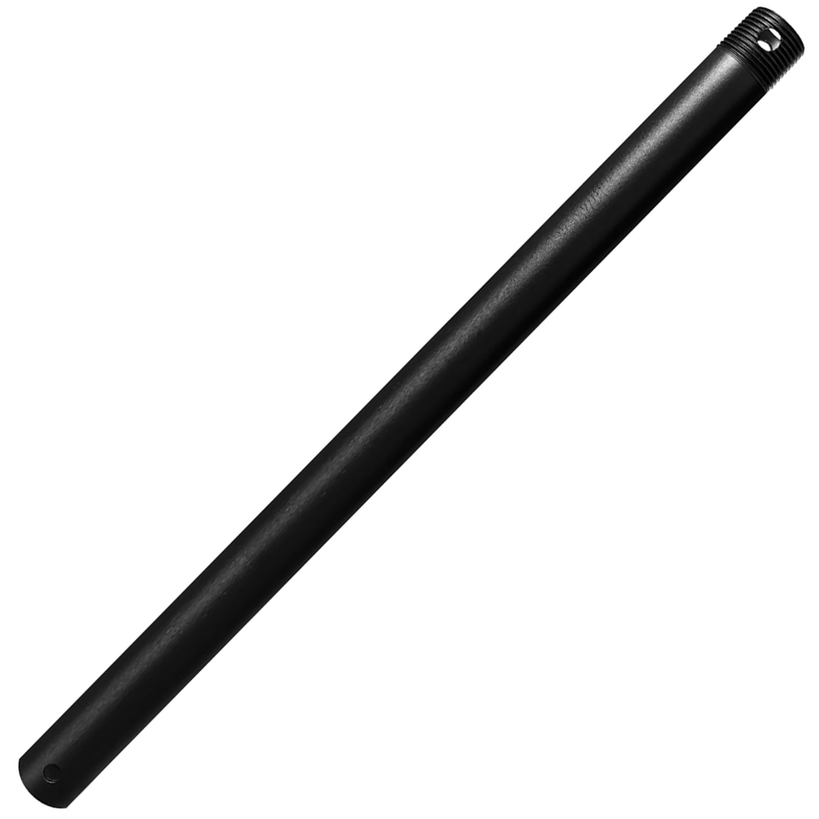 16 Inch Ceiling Fan Downrod Threaded, 1 Inch Outer Diameter Matte Black Ceiling Fan Extension Rod (With Threads),Down Rods Compa