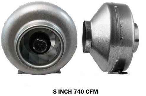 Vortex Powerfans Vtx800 Vortex 739 Cfm Powerfan, 8,Silver