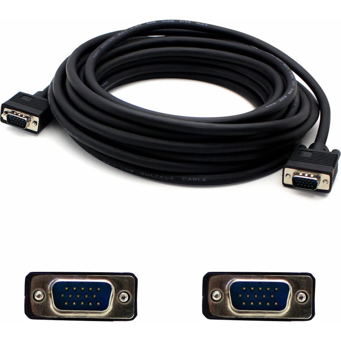 Addon 5 Pack Of 4.57M (15.00Ft) Vga Male To Male Black Cable
