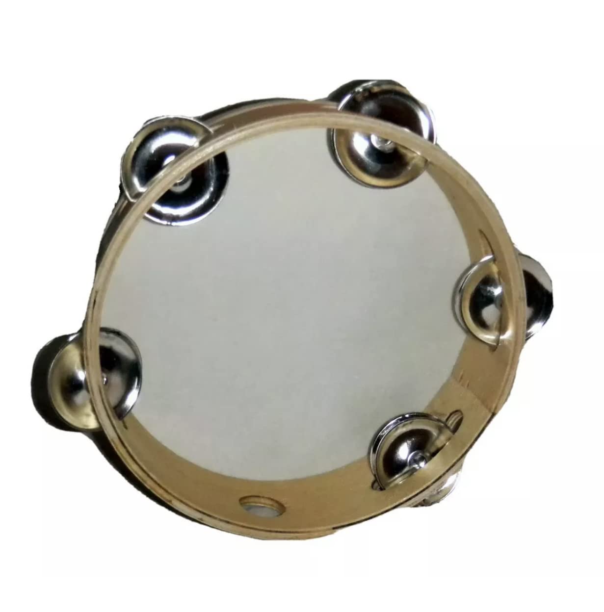 7 Wood Tambourine W/jingles Folkloric Dance Performance or Church From Mexico